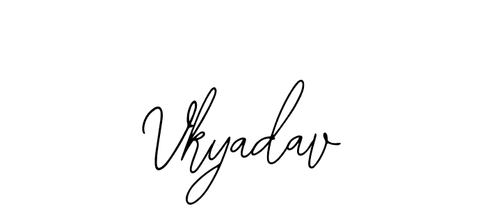 if you are searching for the best signature style for your name Vkyadav. so please give up your signature search. here we have designed multiple signature styles  using Bearetta-2O07w. Vkyadav signature style 12 images and pictures png