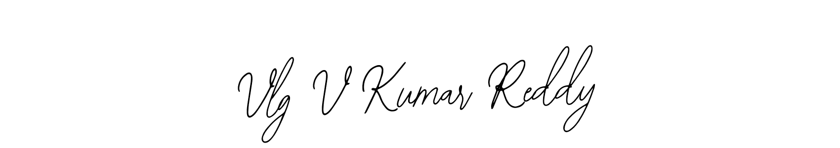 Similarly Bearetta-2O07w is the best handwritten signature design. Signature creator online .You can use it as an online autograph creator for name Vlg V Kumar Reddy. Vlg V Kumar Reddy signature style 12 images and pictures png