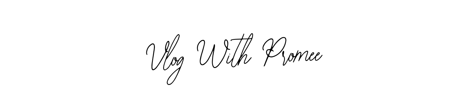 This is the best signature style for the Vlog With Promee name. Also you like these signature font (Bearetta-2O07w). Mix name signature. Vlog With Promee signature style 12 images and pictures png