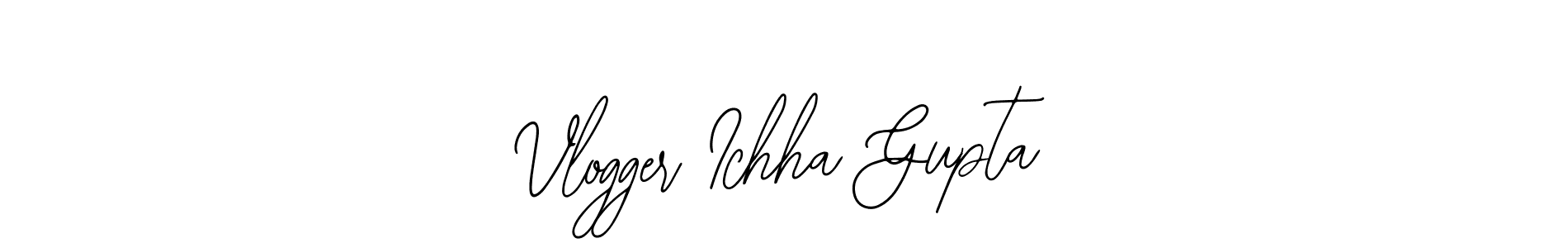 It looks lik you need a new signature style for name Vlogger Ichha Gupta. Design unique handwritten (Bearetta-2O07w) signature with our free signature maker in just a few clicks. Vlogger Ichha Gupta signature style 12 images and pictures png