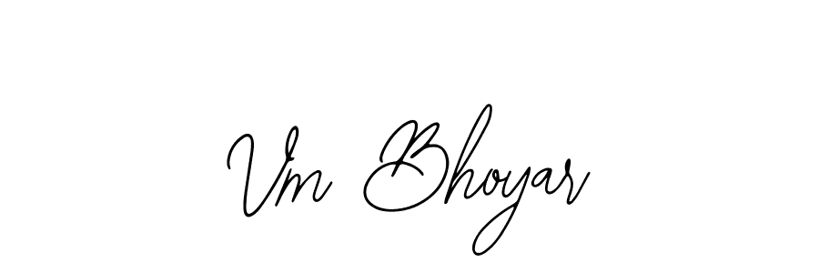 Design your own signature with our free online signature maker. With this signature software, you can create a handwritten (Bearetta-2O07w) signature for name Vm Bhoyar. Vm Bhoyar signature style 12 images and pictures png