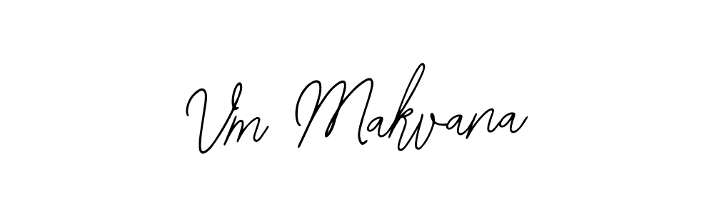Make a beautiful signature design for name Vm Makvana. With this signature (Bearetta-2O07w) style, you can create a handwritten signature for free. Vm Makvana signature style 12 images and pictures png