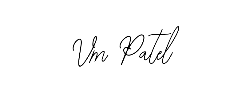 Bearetta-2O07w is a professional signature style that is perfect for those who want to add a touch of class to their signature. It is also a great choice for those who want to make their signature more unique. Get Vm Patel name to fancy signature for free. Vm Patel signature style 12 images and pictures png