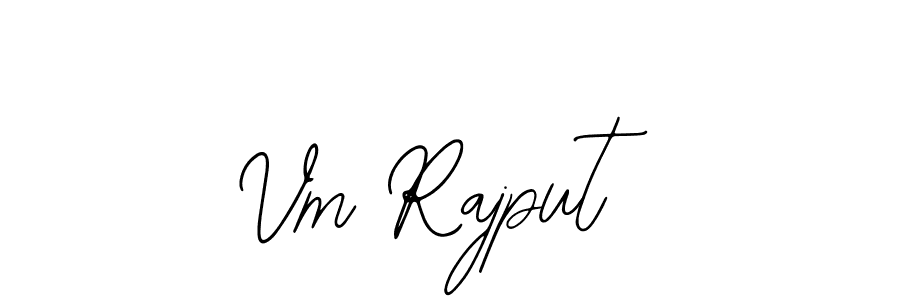 Also we have Vm Rajput name is the best signature style. Create professional handwritten signature collection using Bearetta-2O07w autograph style. Vm Rajput signature style 12 images and pictures png