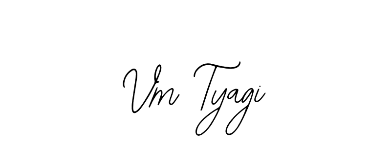 Create a beautiful signature design for name Vm Tyagi. With this signature (Bearetta-2O07w) fonts, you can make a handwritten signature for free. Vm Tyagi signature style 12 images and pictures png