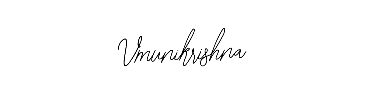 How to Draw Vmunikrishna signature style? Bearetta-2O07w is a latest design signature styles for name Vmunikrishna. Vmunikrishna signature style 12 images and pictures png