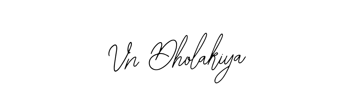 Make a beautiful signature design for name Vn Dholakiya. With this signature (Bearetta-2O07w) style, you can create a handwritten signature for free. Vn Dholakiya signature style 12 images and pictures png