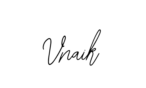 Design your own signature with our free online signature maker. With this signature software, you can create a handwritten (Bearetta-2O07w) signature for name Vnaik. Vnaik signature style 12 images and pictures png