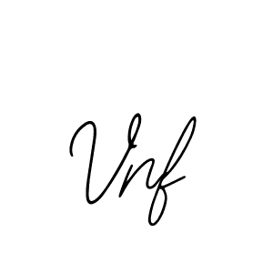 Use a signature maker to create a handwritten signature online. With this signature software, you can design (Bearetta-2O07w) your own signature for name Vnf. Vnf signature style 12 images and pictures png