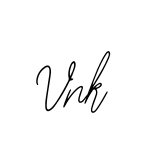 How to make Vnk name signature. Use Bearetta-2O07w style for creating short signs online. This is the latest handwritten sign. Vnk signature style 12 images and pictures png