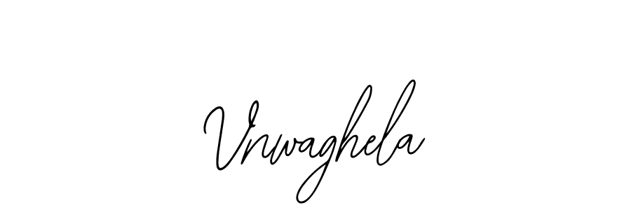 The best way (Bearetta-2O07w) to make a short signature is to pick only two or three words in your name. The name Vnwaghela include a total of six letters. For converting this name. Vnwaghela signature style 12 images and pictures png