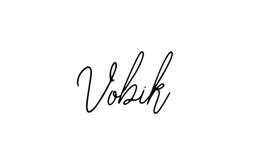 How to make Vobik name signature. Use Bearetta-2O07w style for creating short signs online. This is the latest handwritten sign. Vobik signature style 12 images and pictures png