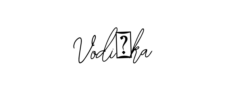 How to make Vodička name signature. Use Bearetta-2O07w style for creating short signs online. This is the latest handwritten sign. Vodička signature style 12 images and pictures png