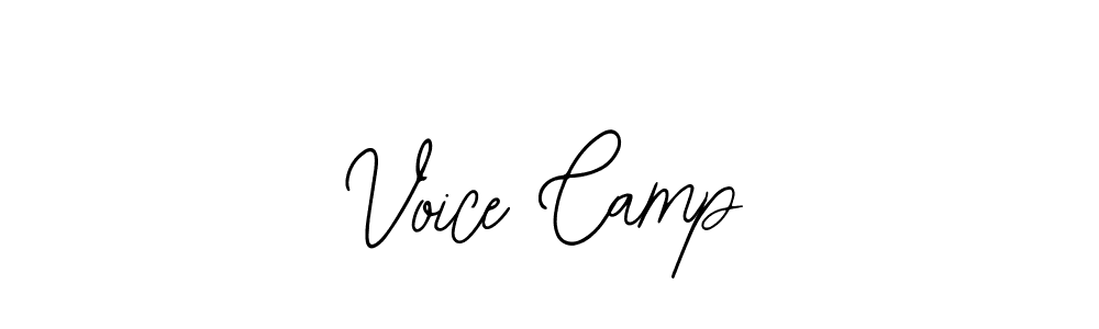 Design your own signature with our free online signature maker. With this signature software, you can create a handwritten (Bearetta-2O07w) signature for name Voice Camp. Voice Camp signature style 12 images and pictures png