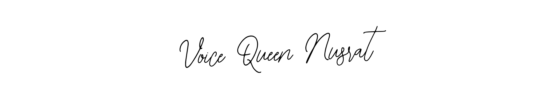Make a beautiful signature design for name Voice Queen Nusrat. With this signature (Bearetta-2O07w) style, you can create a handwritten signature for free. Voice Queen Nusrat signature style 12 images and pictures png