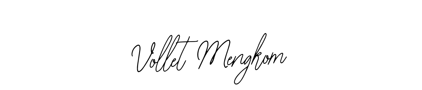 Vollet Mengkom stylish signature style. Best Handwritten Sign (Bearetta-2O07w) for my name. Handwritten Signature Collection Ideas for my name Vollet Mengkom. Vollet Mengkom signature style 12 images and pictures png