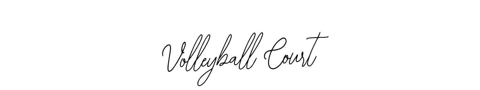 How to make Volleyball Court name signature. Use Bearetta-2O07w style for creating short signs online. This is the latest handwritten sign. Volleyball Court signature style 12 images and pictures png