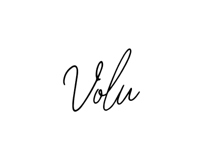 How to make Volu signature? Bearetta-2O07w is a professional autograph style. Create handwritten signature for Volu name. Volu signature style 12 images and pictures png