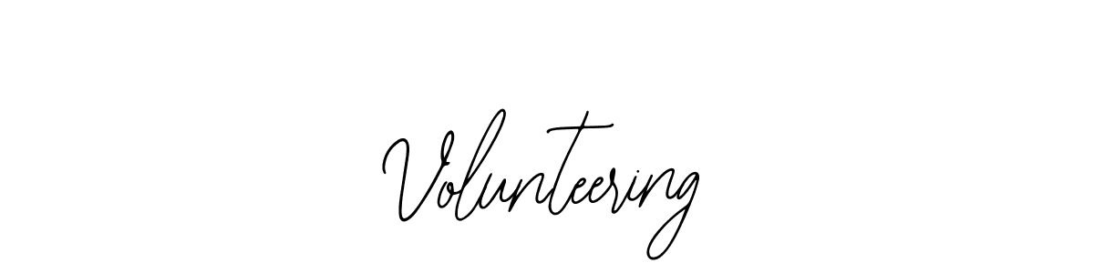 Also we have Volunteering name is the best signature style. Create professional handwritten signature collection using Bearetta-2O07w autograph style. Volunteering signature style 12 images and pictures png