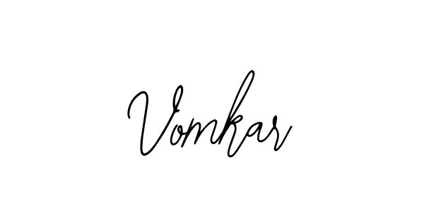 How to make Vomkar name signature. Use Bearetta-2O07w style for creating short signs online. This is the latest handwritten sign. Vomkar signature style 12 images and pictures png