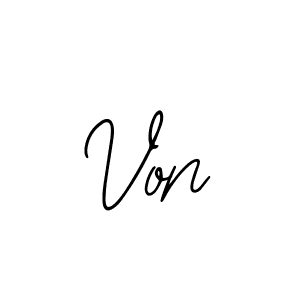 Similarly Bearetta-2O07w is the best handwritten signature design. Signature creator online .You can use it as an online autograph creator for name Von. Von signature style 12 images and pictures png