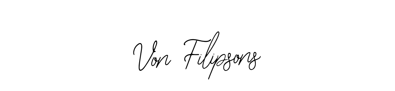 How to Draw Von Filipsons signature style? Bearetta-2O07w is a latest design signature styles for name Von Filipsons. Von Filipsons signature style 12 images and pictures png