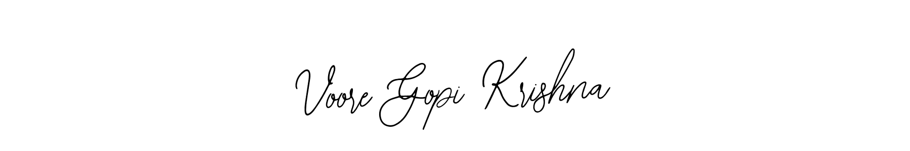 How to Draw Voore Gopi Krishna signature style? Bearetta-2O07w is a latest design signature styles for name Voore Gopi Krishna. Voore Gopi Krishna signature style 12 images and pictures png