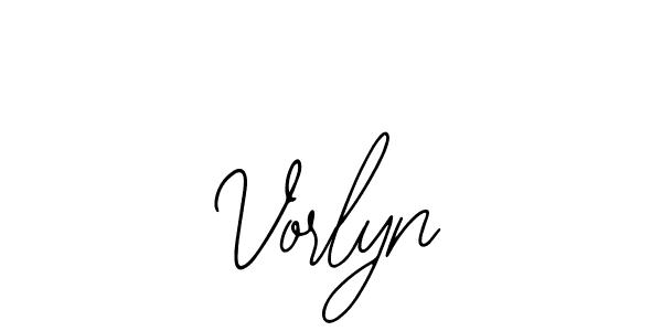 You should practise on your own different ways (Bearetta-2O07w) to write your name (Vorlyn) in signature. don't let someone else do it for you. Vorlyn signature style 12 images and pictures png