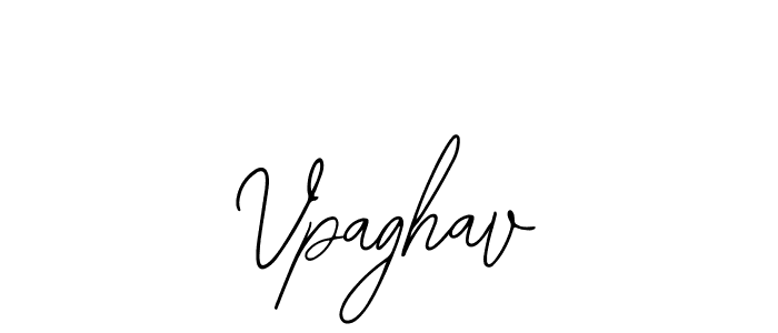 How to make Vpaghav name signature. Use Bearetta-2O07w style for creating short signs online. This is the latest handwritten sign. Vpaghav signature style 12 images and pictures png