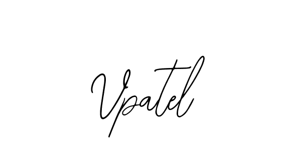Bearetta-2O07w is a professional signature style that is perfect for those who want to add a touch of class to their signature. It is also a great choice for those who want to make their signature more unique. Get Vpatel name to fancy signature for free. Vpatel signature style 12 images and pictures png