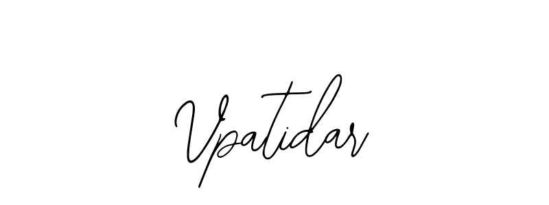 Design your own signature with our free online signature maker. With this signature software, you can create a handwritten (Bearetta-2O07w) signature for name Vpatidar. Vpatidar signature style 12 images and pictures png