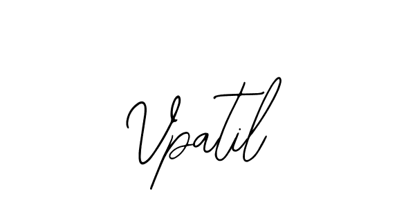 The best way (Bearetta-2O07w) to make a short signature is to pick only two or three words in your name. The name Vpatil include a total of six letters. For converting this name. Vpatil signature style 12 images and pictures png