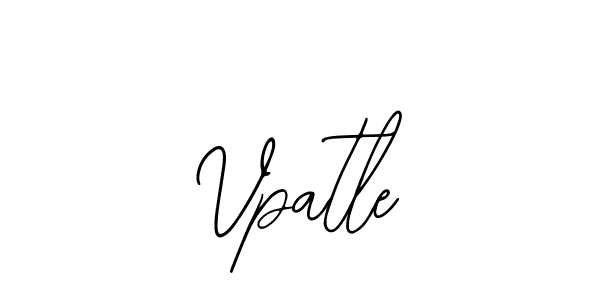 The best way (Bearetta-2O07w) to make a short signature is to pick only two or three words in your name. The name Vpatle include a total of six letters. For converting this name. Vpatle signature style 12 images and pictures png