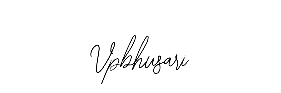 Use a signature maker to create a handwritten signature online. With this signature software, you can design (Bearetta-2O07w) your own signature for name Vpbhusari. Vpbhusari signature style 12 images and pictures png