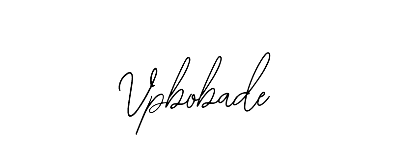 Similarly Bearetta-2O07w is the best handwritten signature design. Signature creator online .You can use it as an online autograph creator for name Vpbobade. Vpbobade signature style 12 images and pictures png