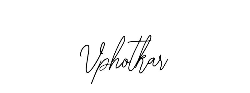 Use a signature maker to create a handwritten signature online. With this signature software, you can design (Bearetta-2O07w) your own signature for name Vphotkar. Vphotkar signature style 12 images and pictures png