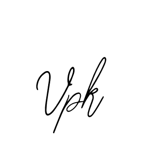 How to make Vpk signature? Bearetta-2O07w is a professional autograph style. Create handwritten signature for Vpk name. Vpk signature style 12 images and pictures png