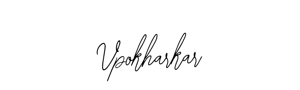 Use a signature maker to create a handwritten signature online. With this signature software, you can design (Bearetta-2O07w) your own signature for name Vpokharkar. Vpokharkar signature style 12 images and pictures png