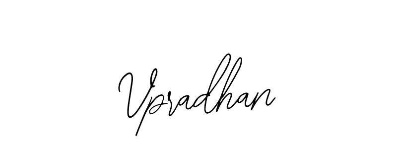 How to make Vpradhan name signature. Use Bearetta-2O07w style for creating short signs online. This is the latest handwritten sign. Vpradhan signature style 12 images and pictures png