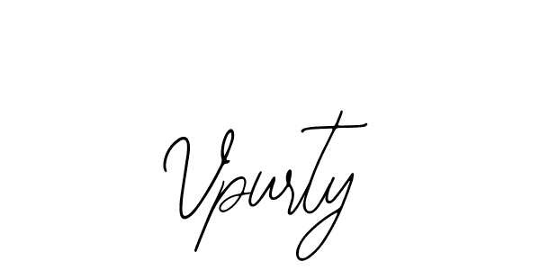 How to make Vpurty name signature. Use Bearetta-2O07w style for creating short signs online. This is the latest handwritten sign. Vpurty signature style 12 images and pictures png