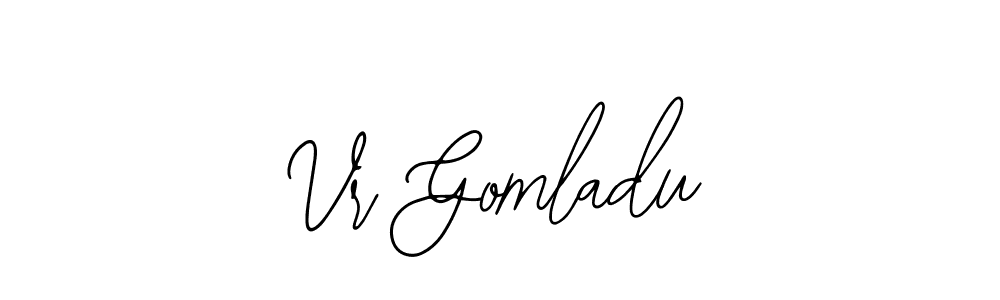 How to Draw Vr Gomladu signature style? Bearetta-2O07w is a latest design signature styles for name Vr Gomladu. Vr Gomladu signature style 12 images and pictures png