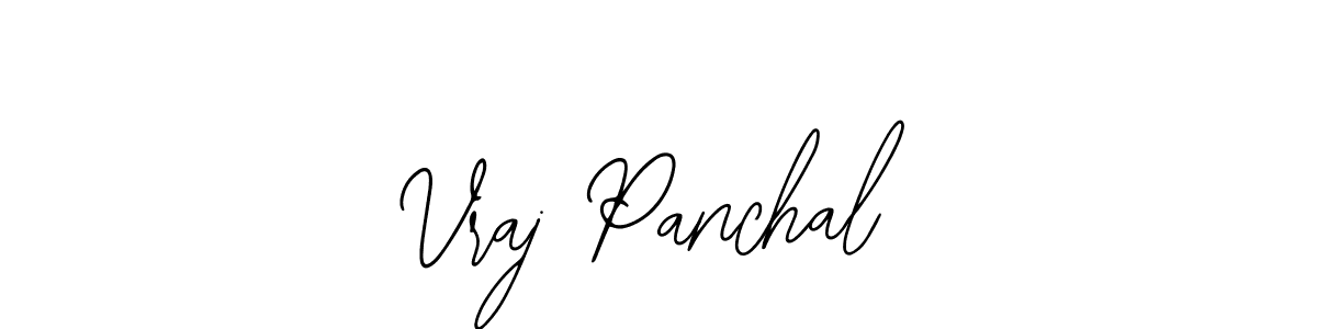 How to make Vraj Panchal signature? Bearetta-2O07w is a professional autograph style. Create handwritten signature for Vraj Panchal name. Vraj Panchal signature style 12 images and pictures png