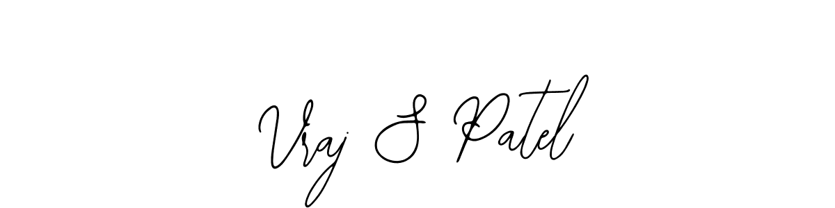 Use a signature maker to create a handwritten signature online. With this signature software, you can design (Bearetta-2O07w) your own signature for name Vraj S Patel. Vraj S Patel signature style 12 images and pictures png
