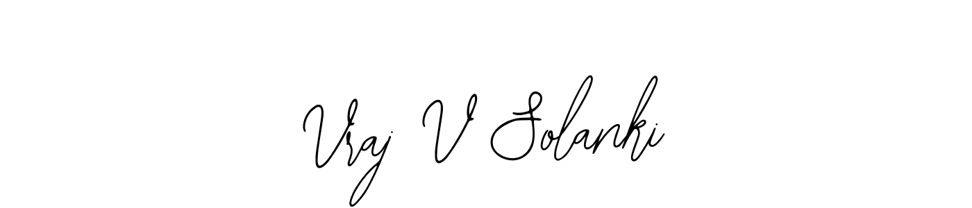 Vraj V Solanki stylish signature style. Best Handwritten Sign (Bearetta-2O07w) for my name. Handwritten Signature Collection Ideas for my name Vraj V Solanki. Vraj V Solanki signature style 12 images and pictures png