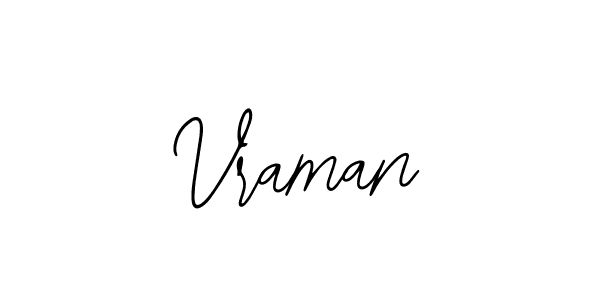 if you are searching for the best signature style for your name Vraman. so please give up your signature search. here we have designed multiple signature styles  using Bearetta-2O07w. Vraman signature style 12 images and pictures png