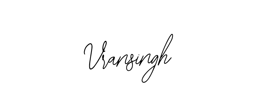 The best way (Bearetta-2O07w) to make a short signature is to pick only two or three words in your name. The name Vransingh include a total of six letters. For converting this name. Vransingh signature style 12 images and pictures png