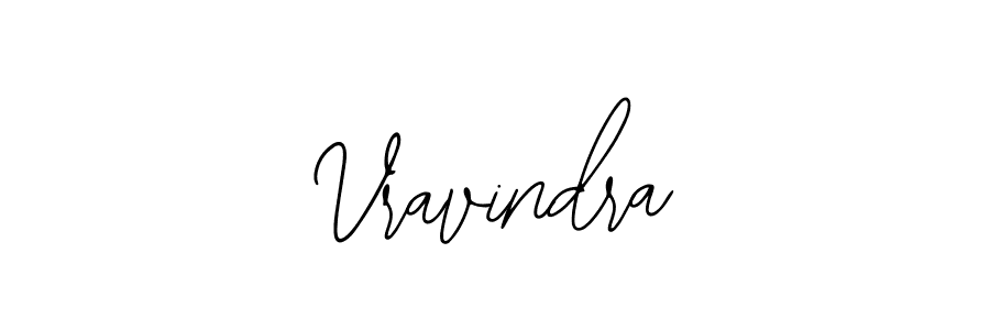 How to make Vravindra name signature. Use Bearetta-2O07w style for creating short signs online. This is the latest handwritten sign. Vravindra signature style 12 images and pictures png