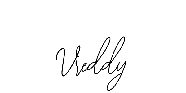 Create a beautiful signature design for name Vreddy. With this signature (Bearetta-2O07w) fonts, you can make a handwritten signature for free. Vreddy signature style 12 images and pictures png