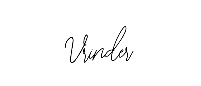 Make a beautiful signature design for name Vrinder. Use this online signature maker to create a handwritten signature for free. Vrinder signature style 12 images and pictures png