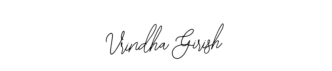 Use a signature maker to create a handwritten signature online. With this signature software, you can design (Bearetta-2O07w) your own signature for name Vrindha Girish. Vrindha Girish signature style 12 images and pictures png